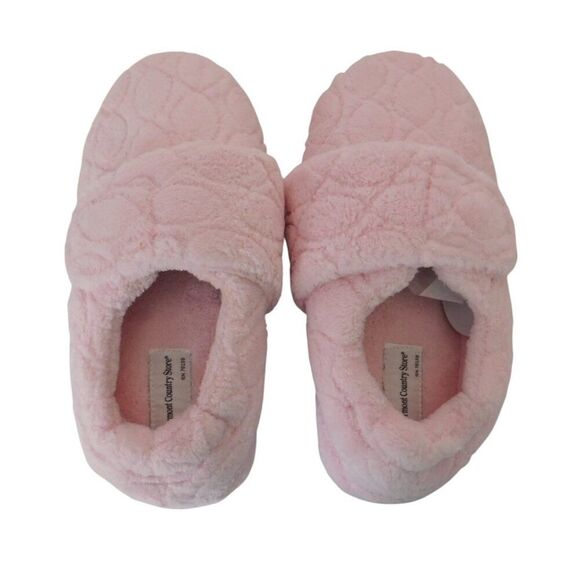 New Women's Adjustable Wrap Slippers Terry Cloth Memory Foam Size 8 Pink - Picture 3 of 7